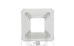 Фото товара Платформа под светильник универсальная квадратная 50-90 (в уп. 50 шт.)