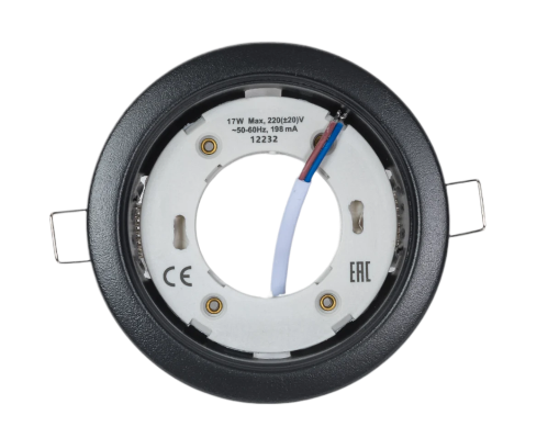 Фото товара NEW LIGHT черный МАТОВЫЙ светильник GX 53 Н4