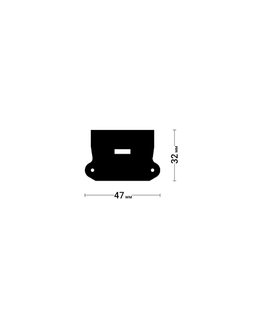 Фото товара Заглушка торцевая с отверстием для Световой линии LINE SLIM 30 (композит)